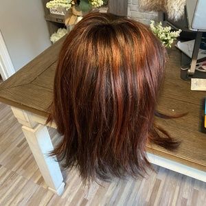 Envy bobbi wig never worn chocolate cherry rooted